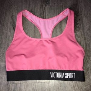 Victoria’s Secret; Women’s (XS) Pink & Black Victoria Sport Bra